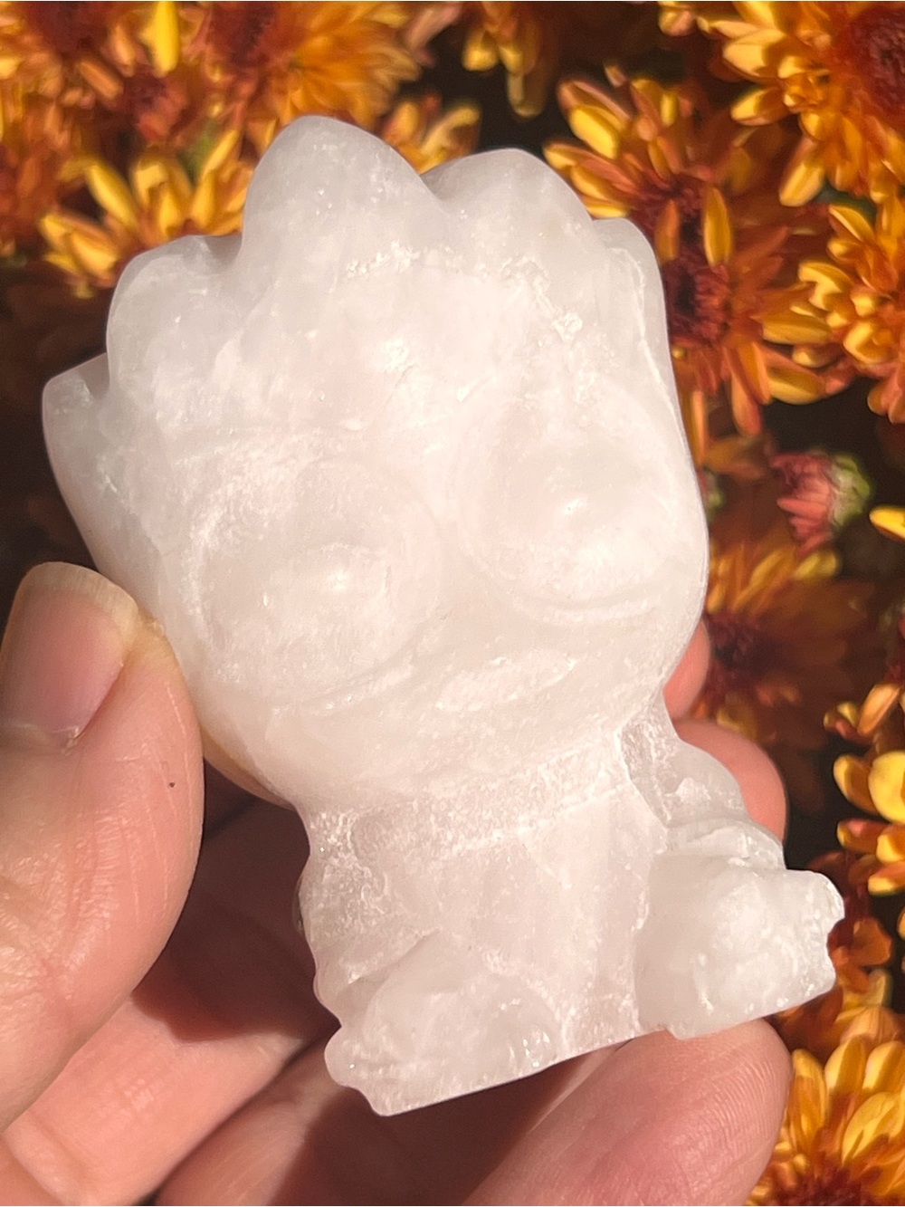 Rose (1) quartz groot carving | crystal